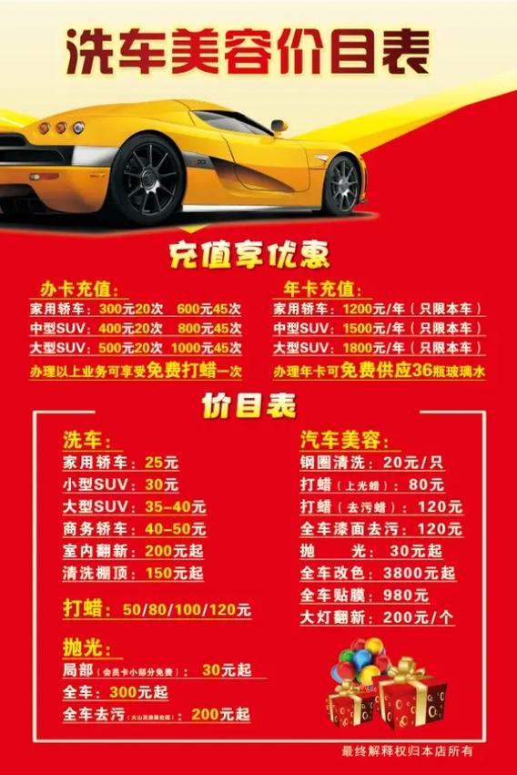 开一家汽车美容洗车要投入多少钱/汽车美容洗车店投资